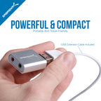 USB Aluminum External Stereo Sound Adapter