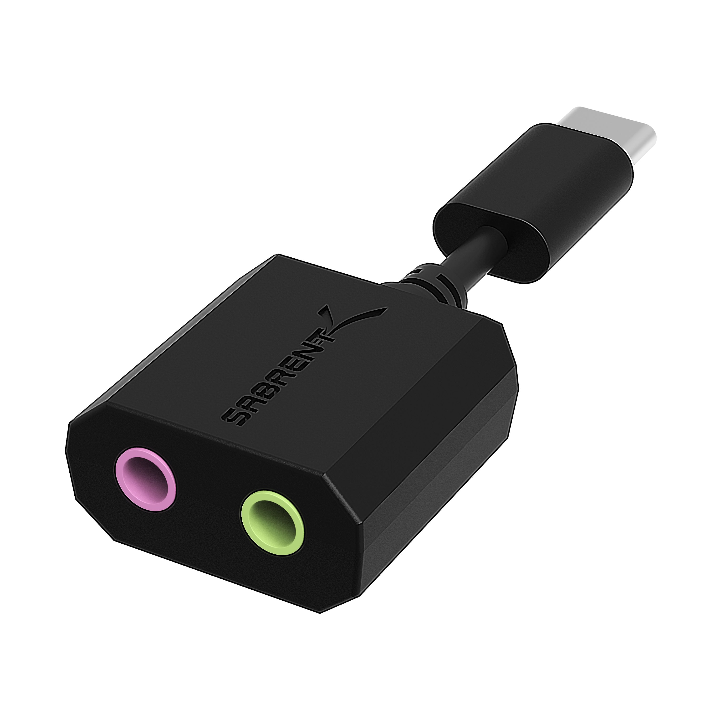 USB Type-C External Stereo Sound Adapter for Windows and Mac