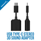 USB Type-C External Stereo Sound Adapter for Windows and Mac
