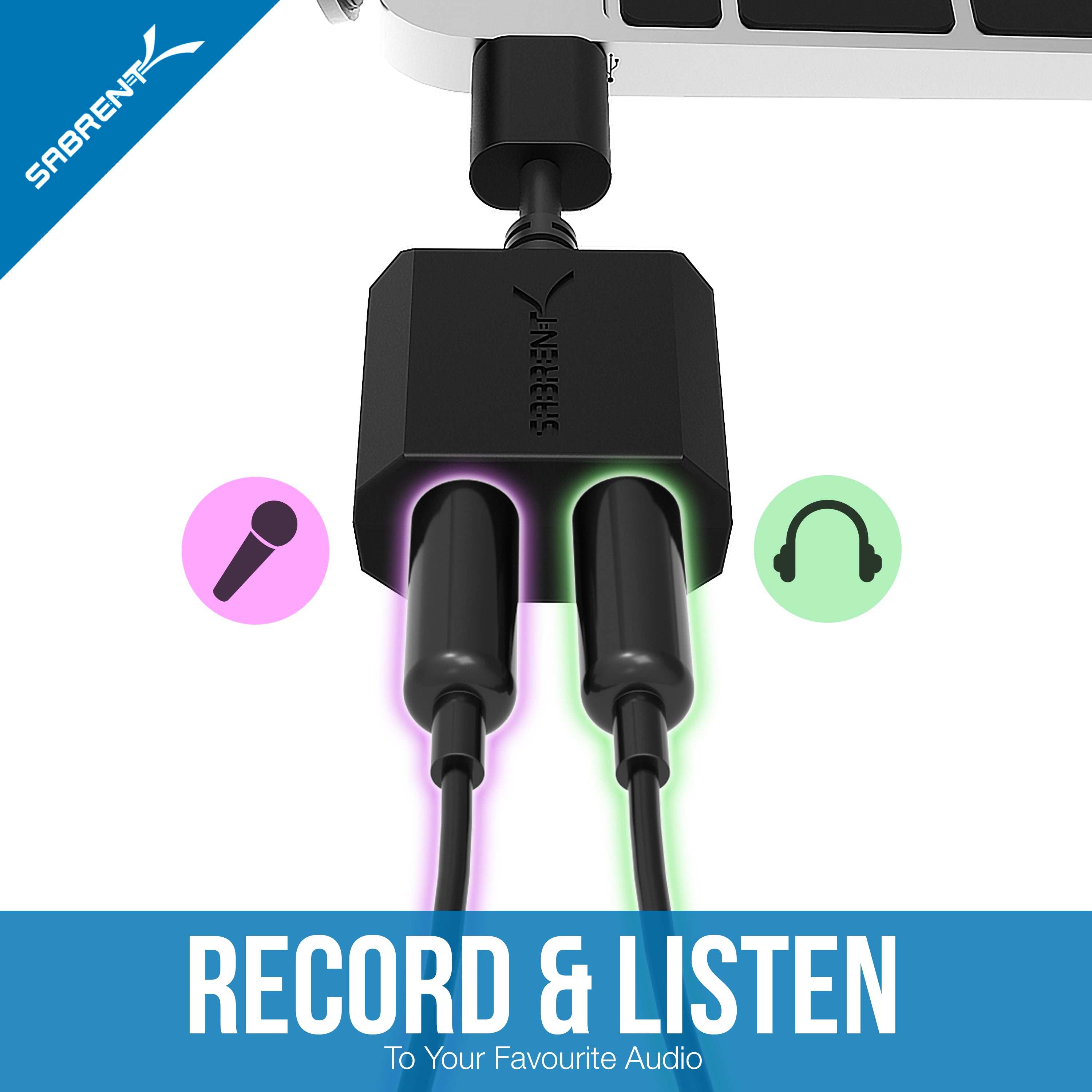 USB Type-C External Stereo Sound Adapter for Windows and Mac