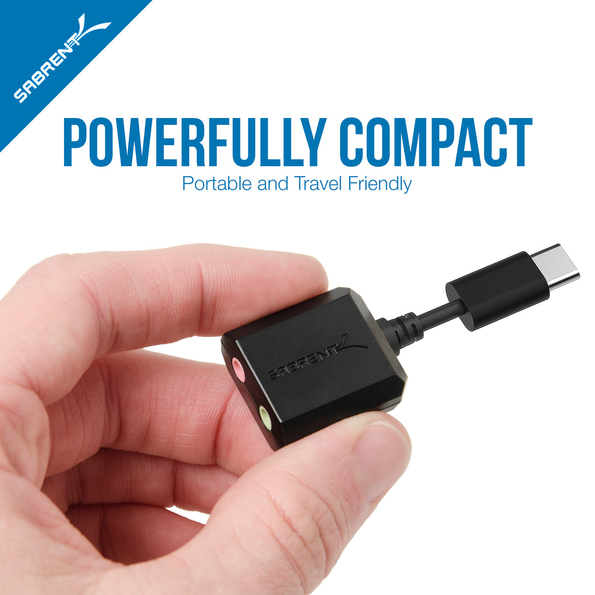 USB Type-C External Stereo Sound Adapter for Windows and Mac