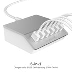 60 Watt (12 Amp) 6-Port USB Rapid Charger