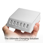 60 Watt (12 Amp) 6-Port USB Rapid Charger