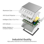 60 Watt (12 Amp) 6-Port USB Rapid Charger