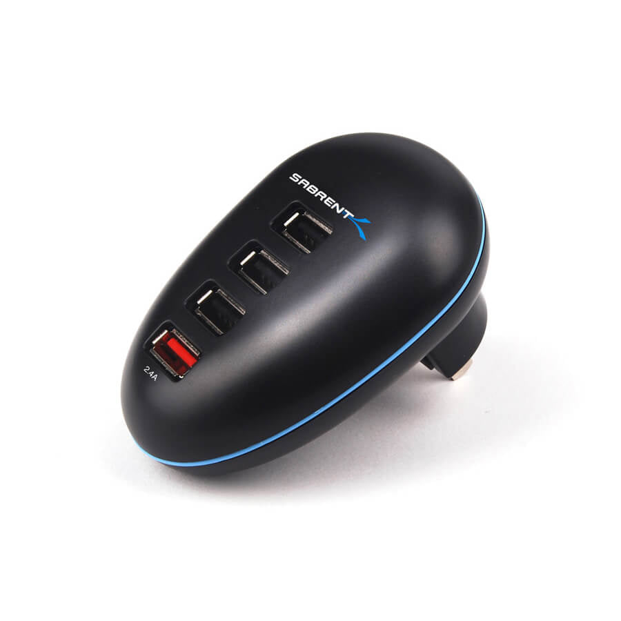 4-Port Compact Travel USB Charging Station