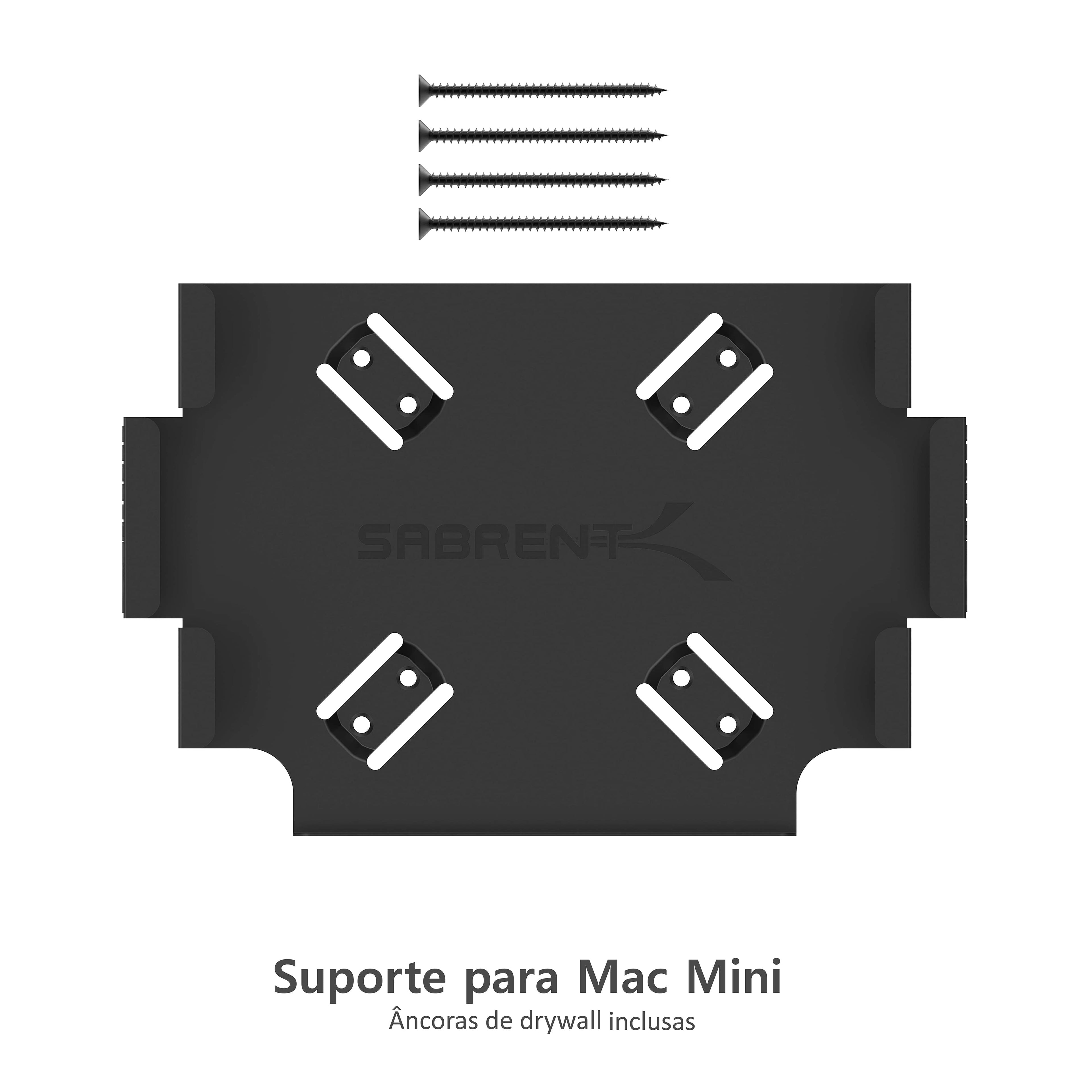 Sabrent Suporte VESA Compatível Com Mac Mini suporte de parede/suporte embaixo da mesa (BK-MABM)