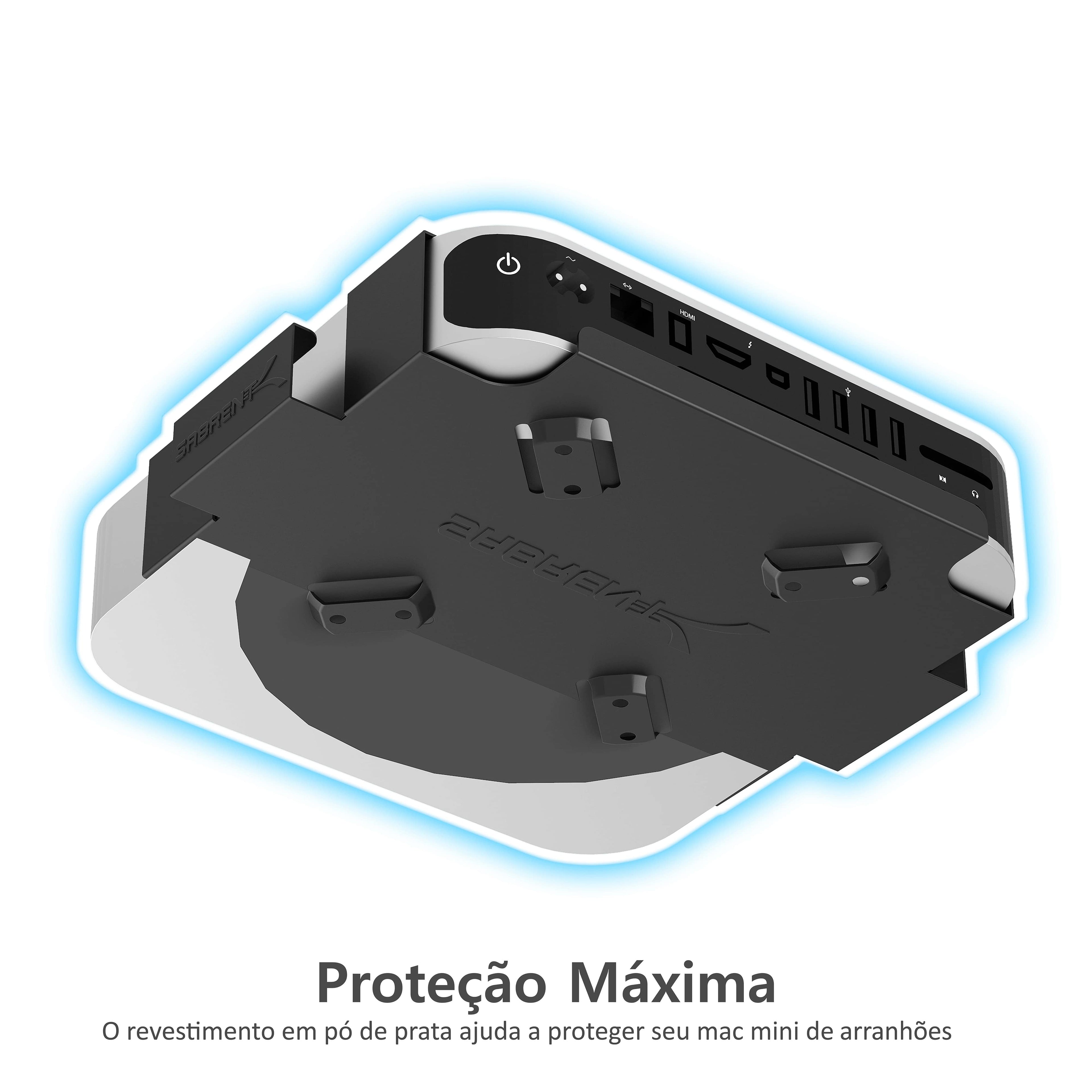 Sabrent Suporte VESA Compatível Com Mac Mini suporte de parede/suporte embaixo da mesa (BK-MABM)