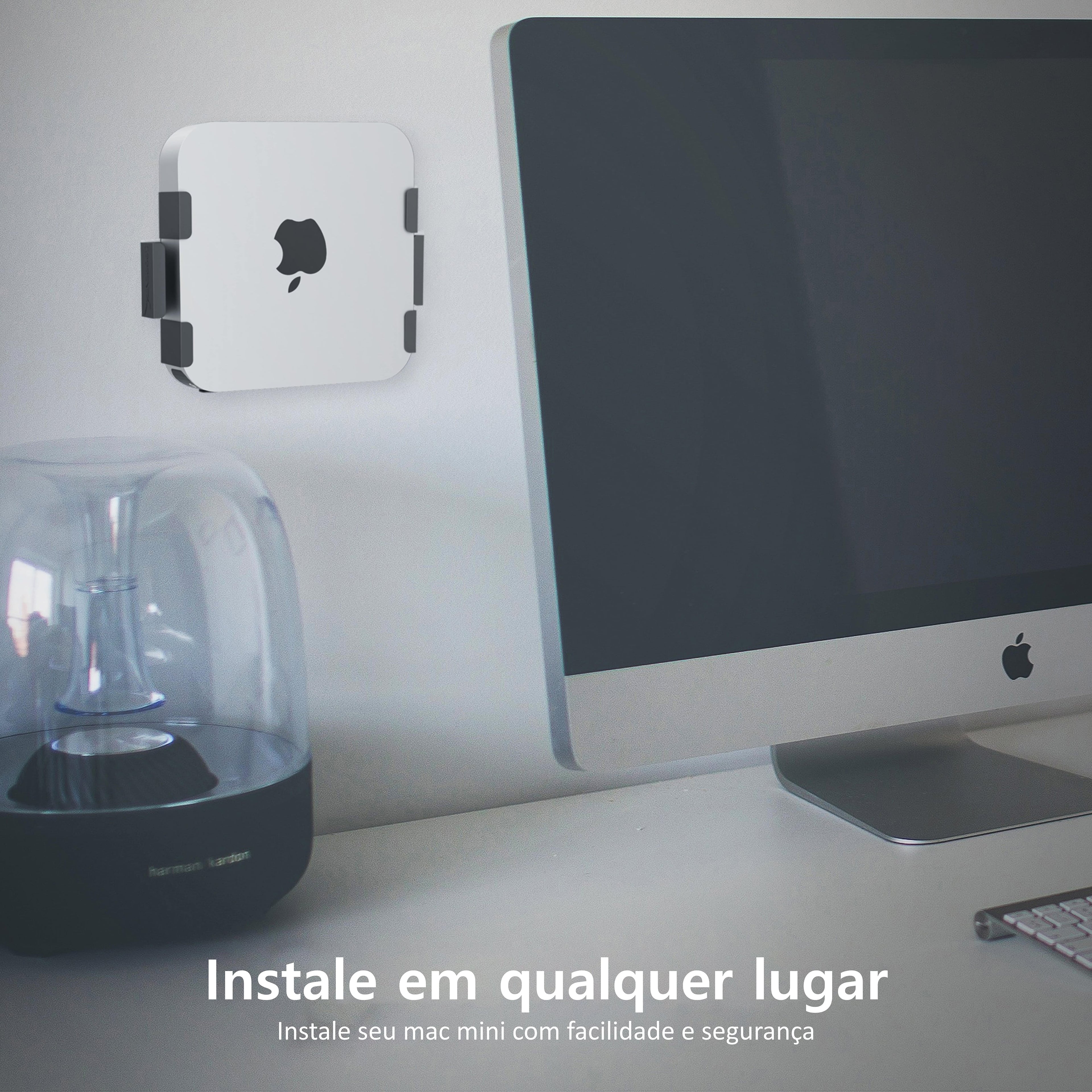 Sabrent Suporte VESA Compatível Com Mac Mini suporte de parede/suporte embaixo da mesa (BK-MABM)