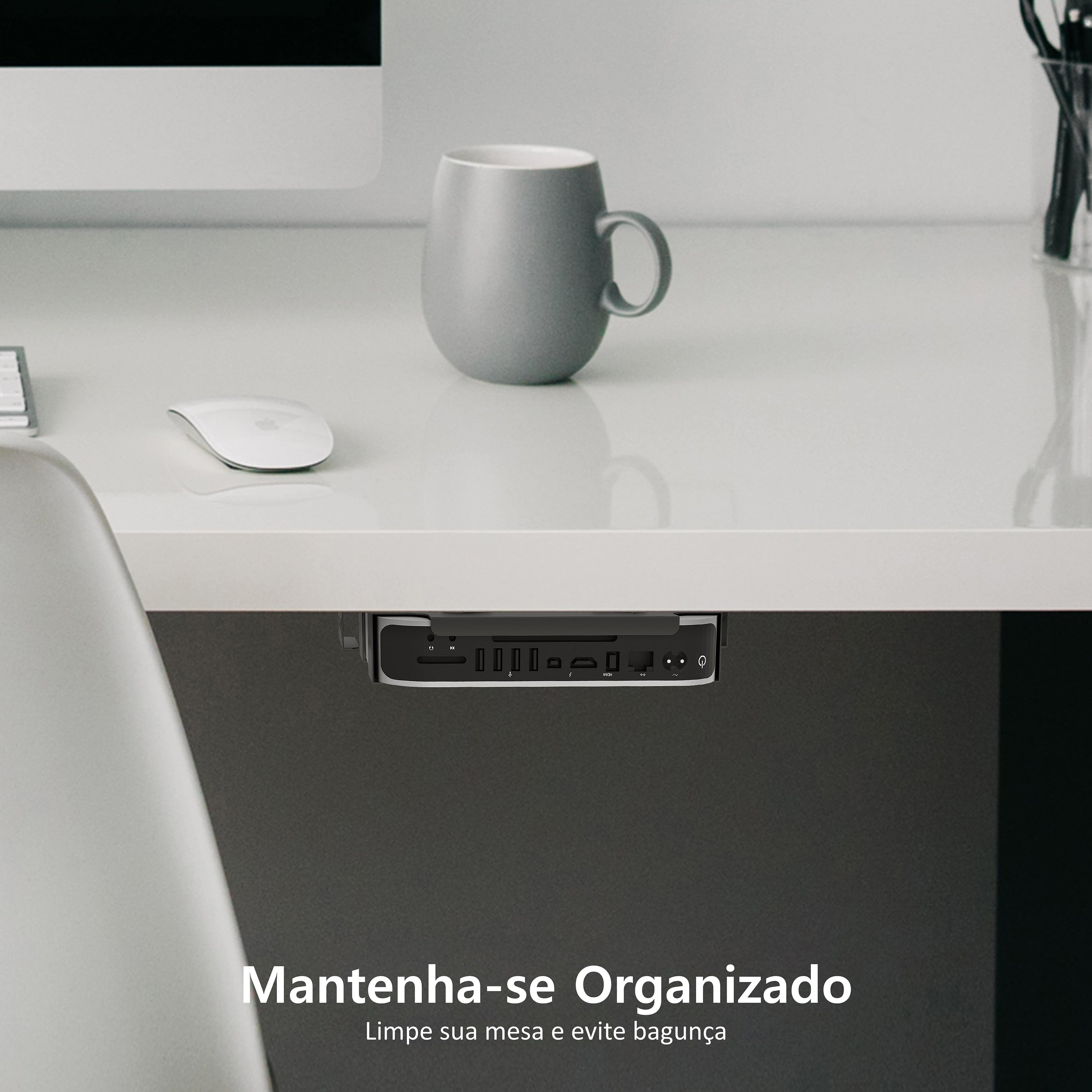 Sabrent Suporte VESA Compatível Com Mac Mini suporte de parede/suporte embaixo da mesa (BK-MABM)