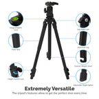 Aluminum Tripod With 360° Full Motion Camera Mount