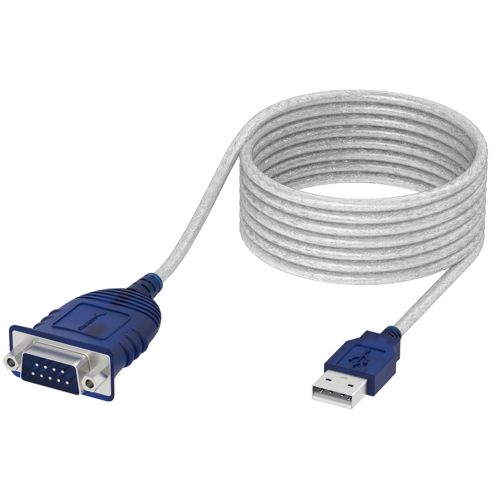 USB 2.0 To Serial DB9 Male (9 Pin) RS232 Cable Adapter