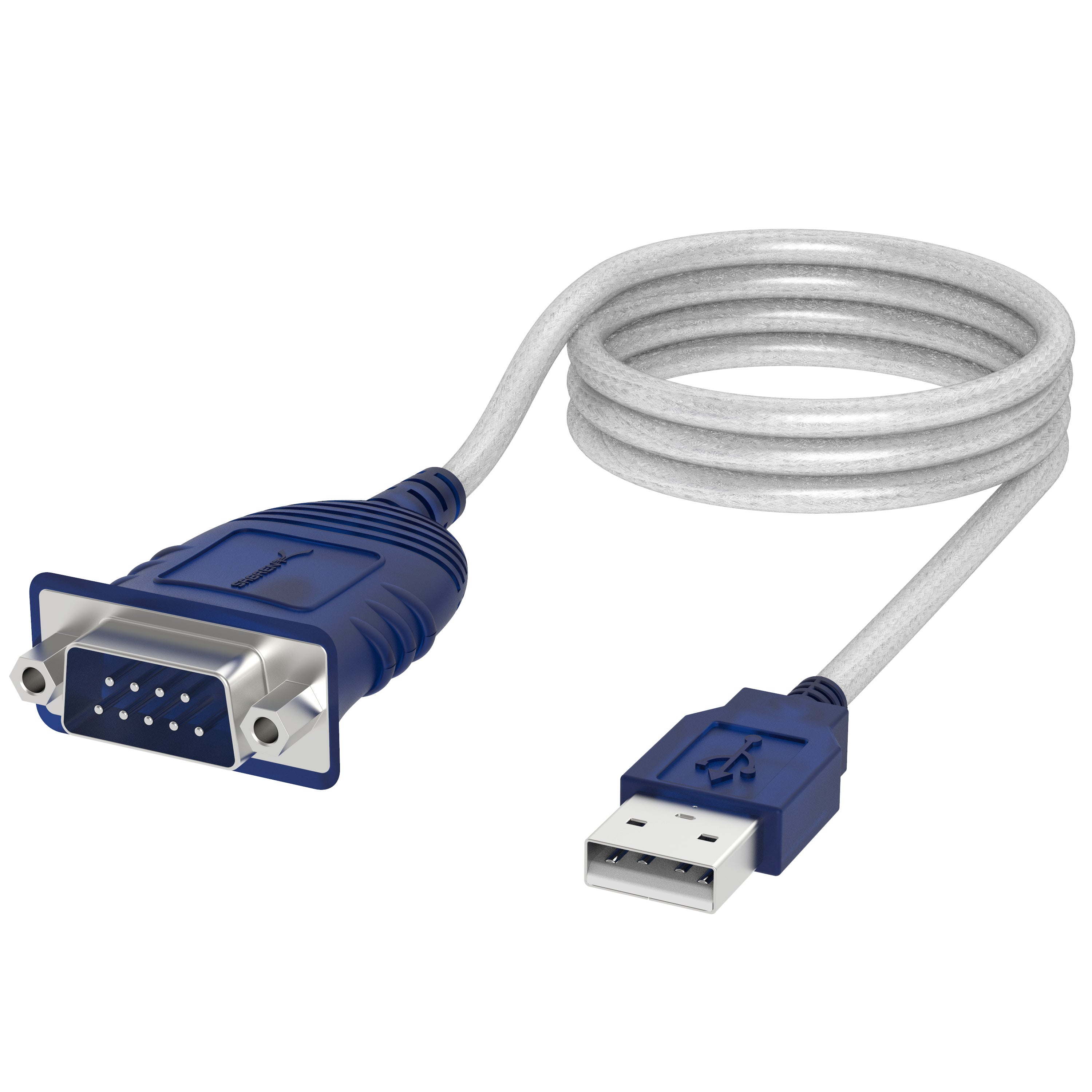 USB 2.0 Serial DB9 Male (9 RS232 Cable Adapter -