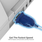USB 2.0 To Serial DB9 Male (9 Pin) RS232 Cable Adapter