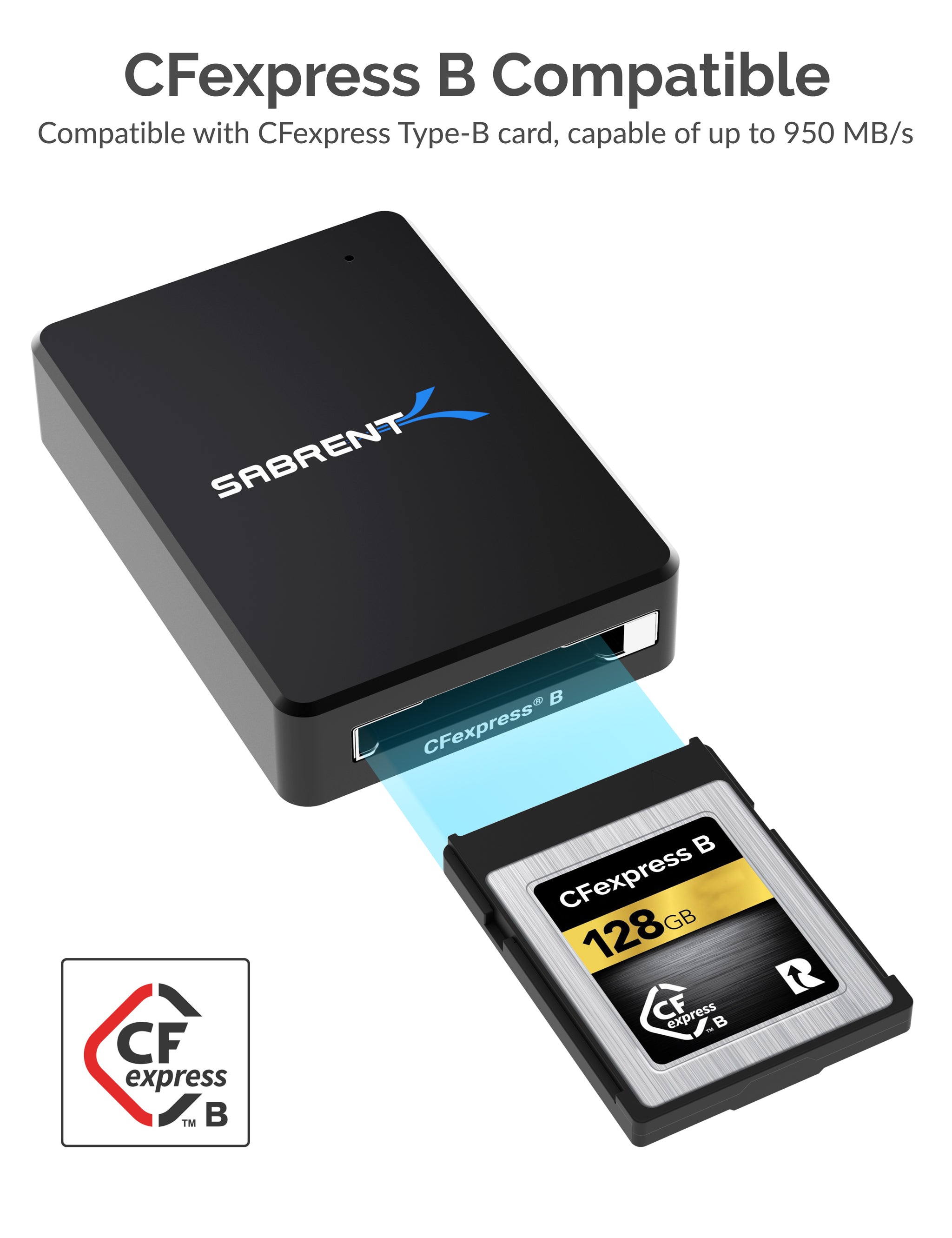 CFexpress Type B USB 3.2 Card Reader - Sabrent