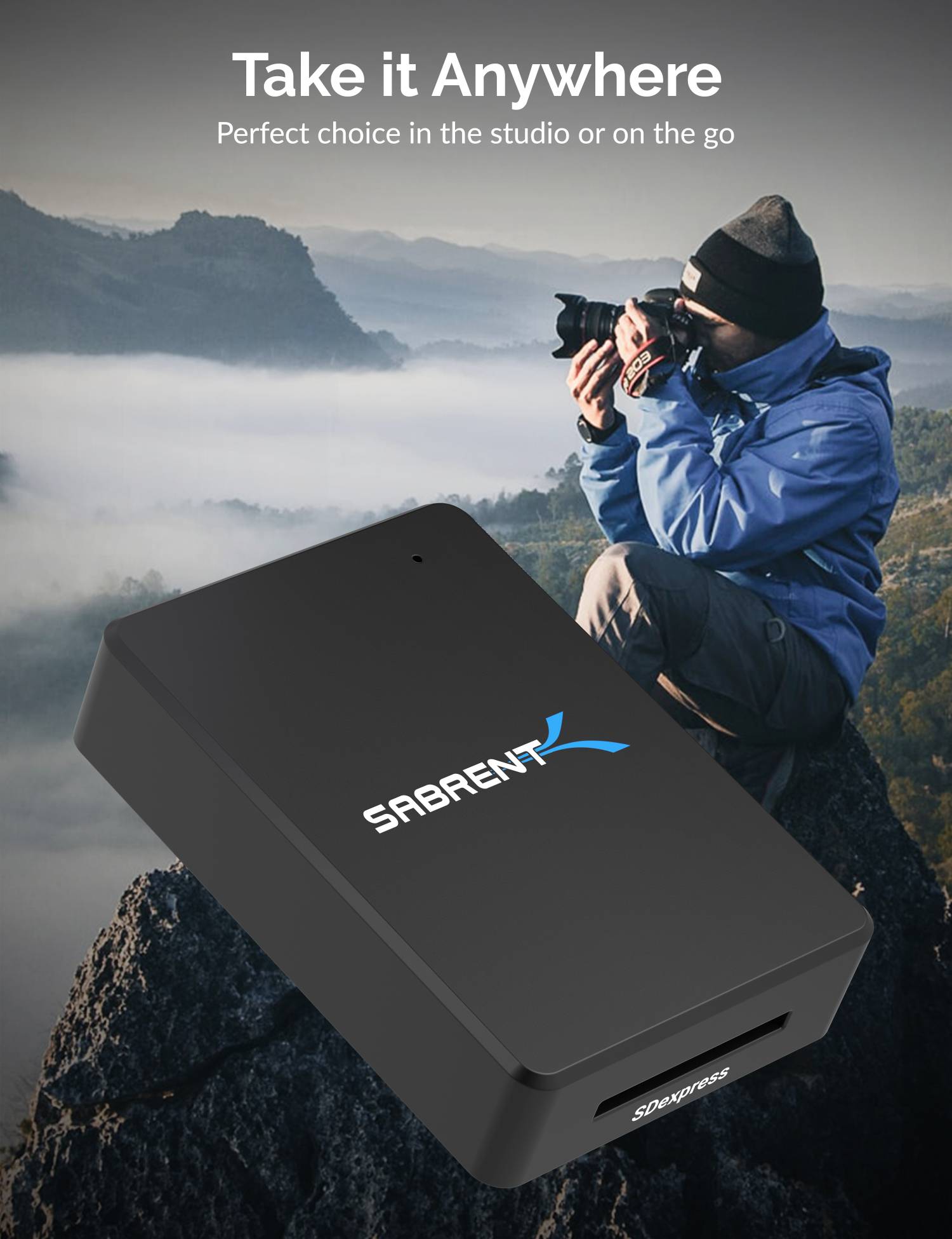 USB 3.2 Type-C and Type-A to SD Express 7.1 Card Reader
