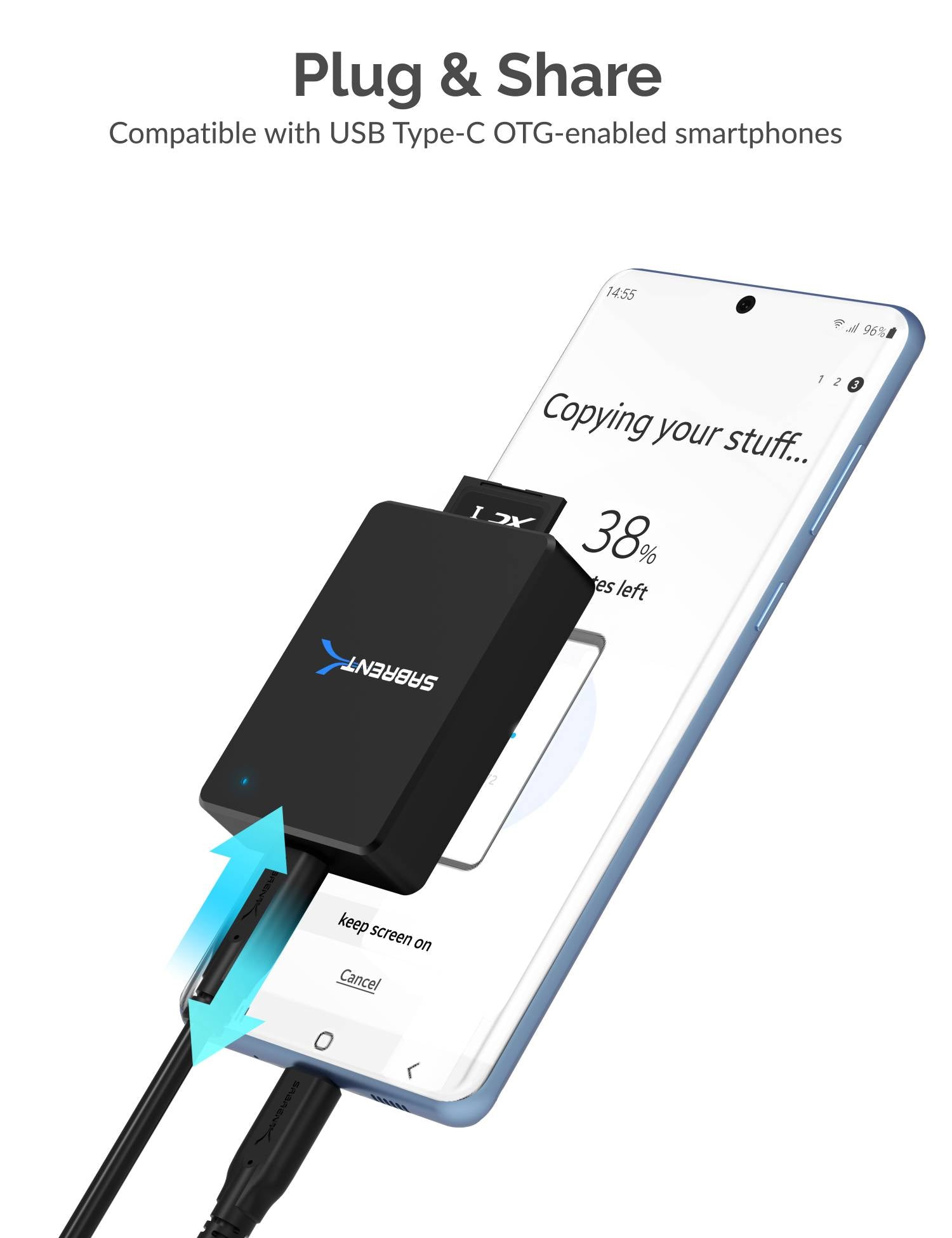 USB 3.2 Type-C and Type-A to SD Express 7.1 Card Reader