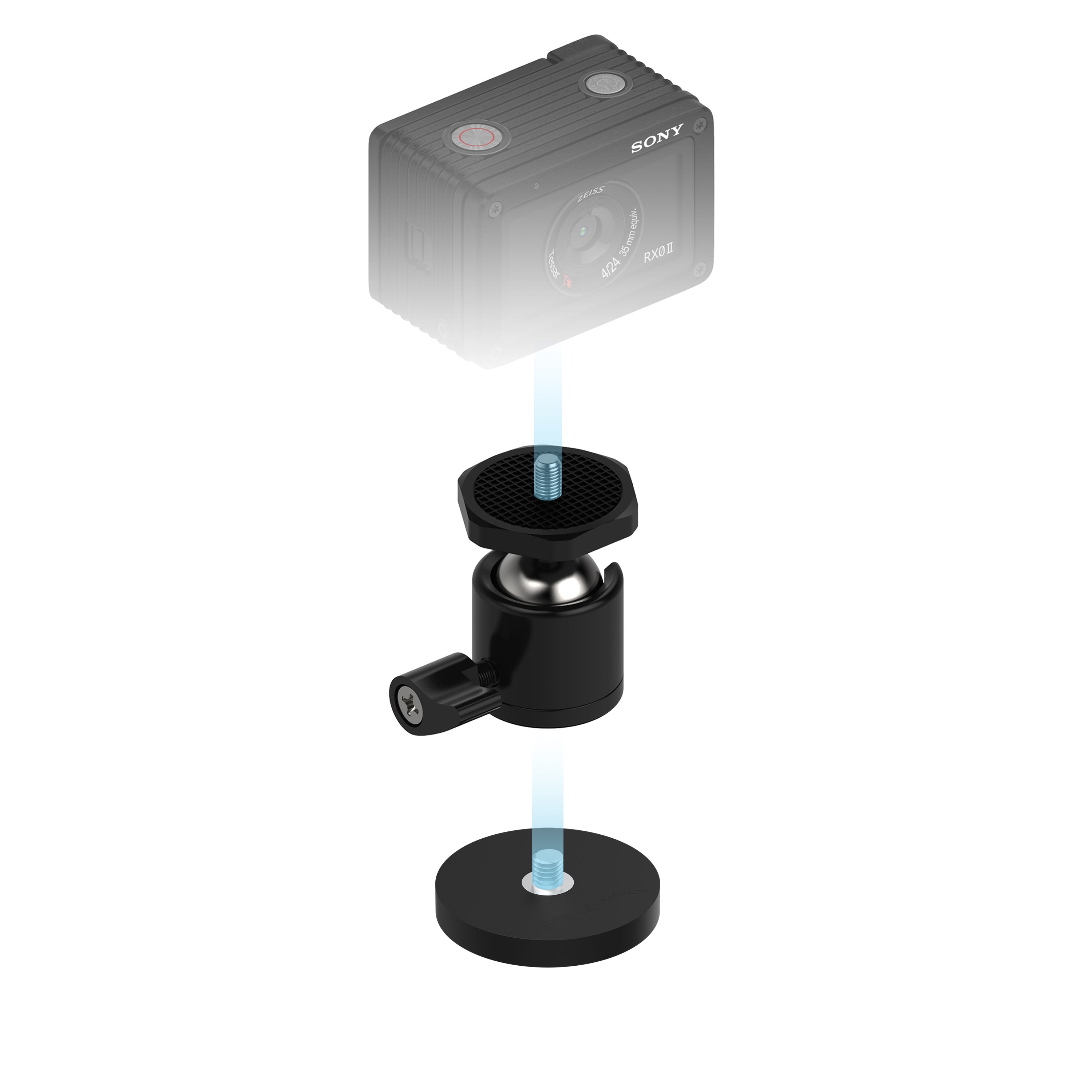 Rubber-Coated Magnetic Mount