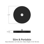 Rubber-Coated Magnetic Mount