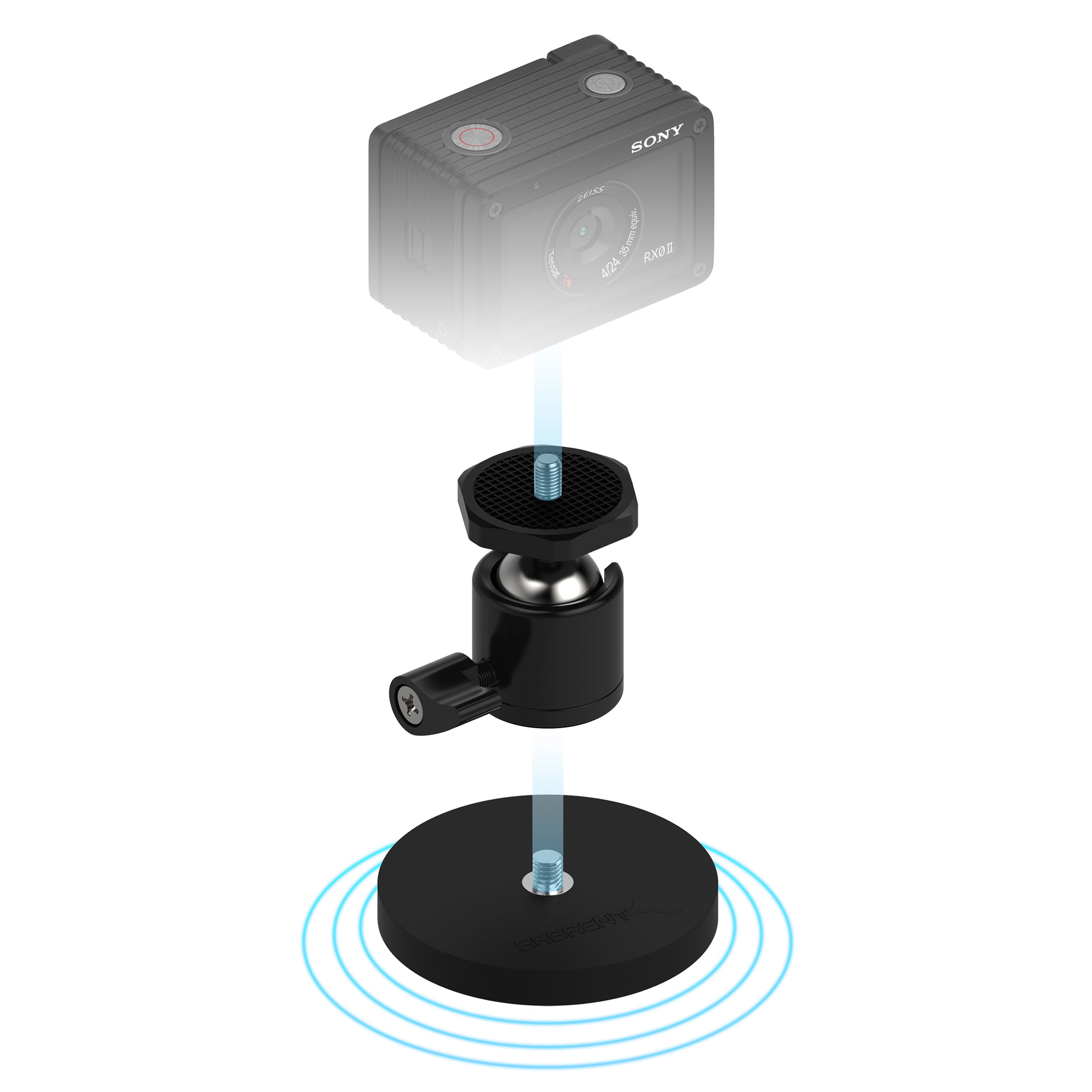 Rubber-Coated Magnetic Mount