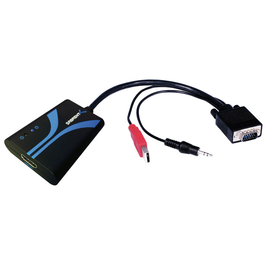 VGA TO HDMI 1080P Video and Sound converter With power