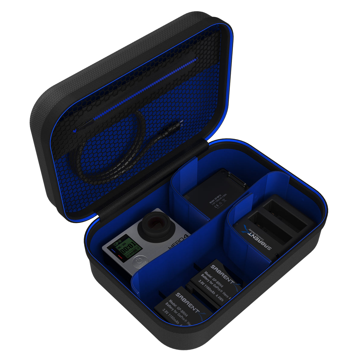 Universal Travel Case for GoPro or Small Electronics and Accessories [Small]