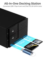 USB Type-C To Dual 3.5” SATA and Raid Docking Station