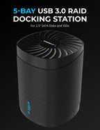 5-Bay USB 3 Raid Docking Station