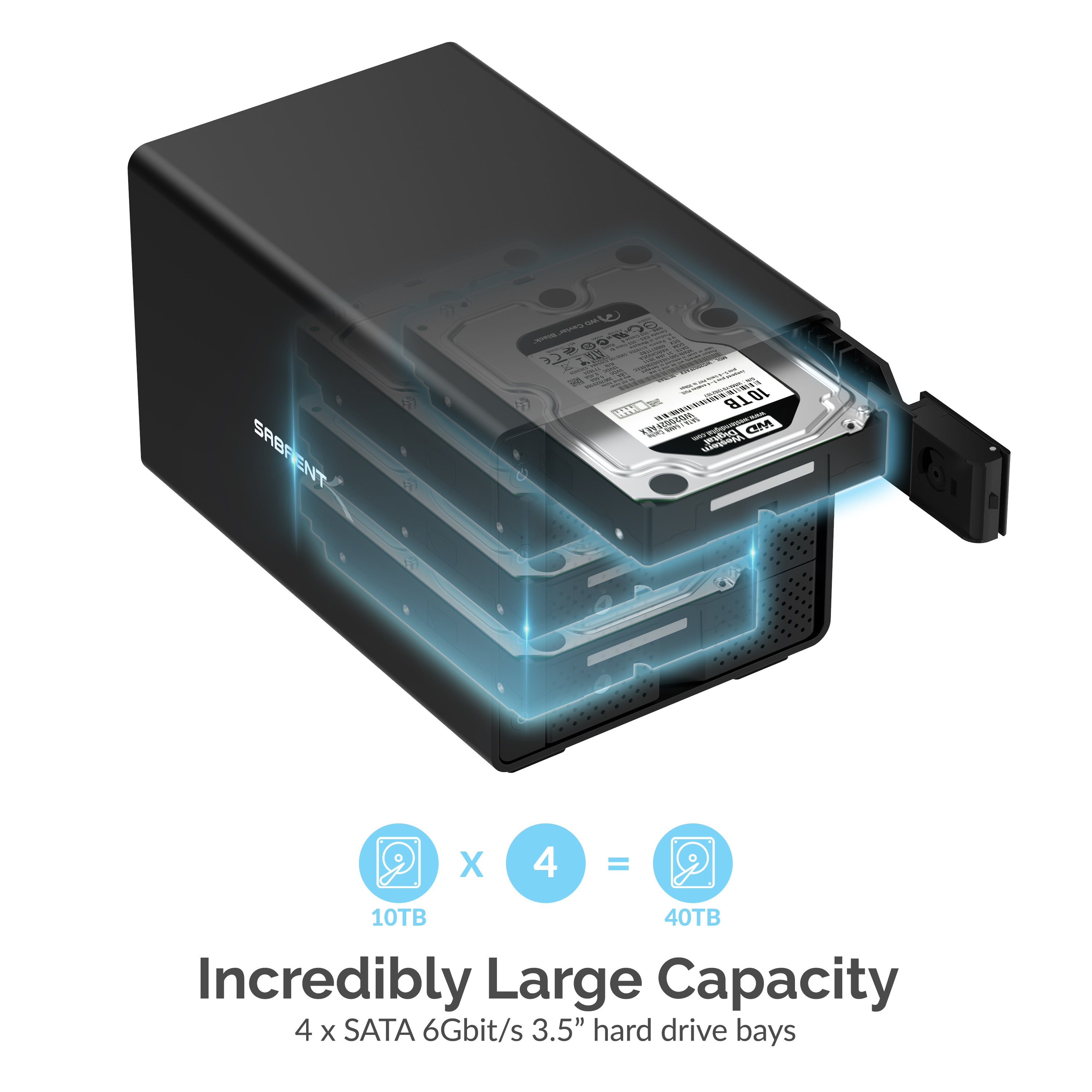 USB 3.2 3.5" SATA Hard Drive Tray-Less Docking Station