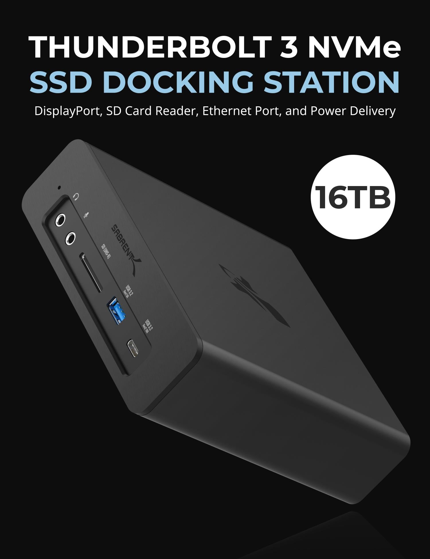 Thunderbolt 3 NVMe SSD Docking Station - Sabrent