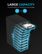 USB 3.2 3.5" SATA Hard Drive Tray-less Docking Station