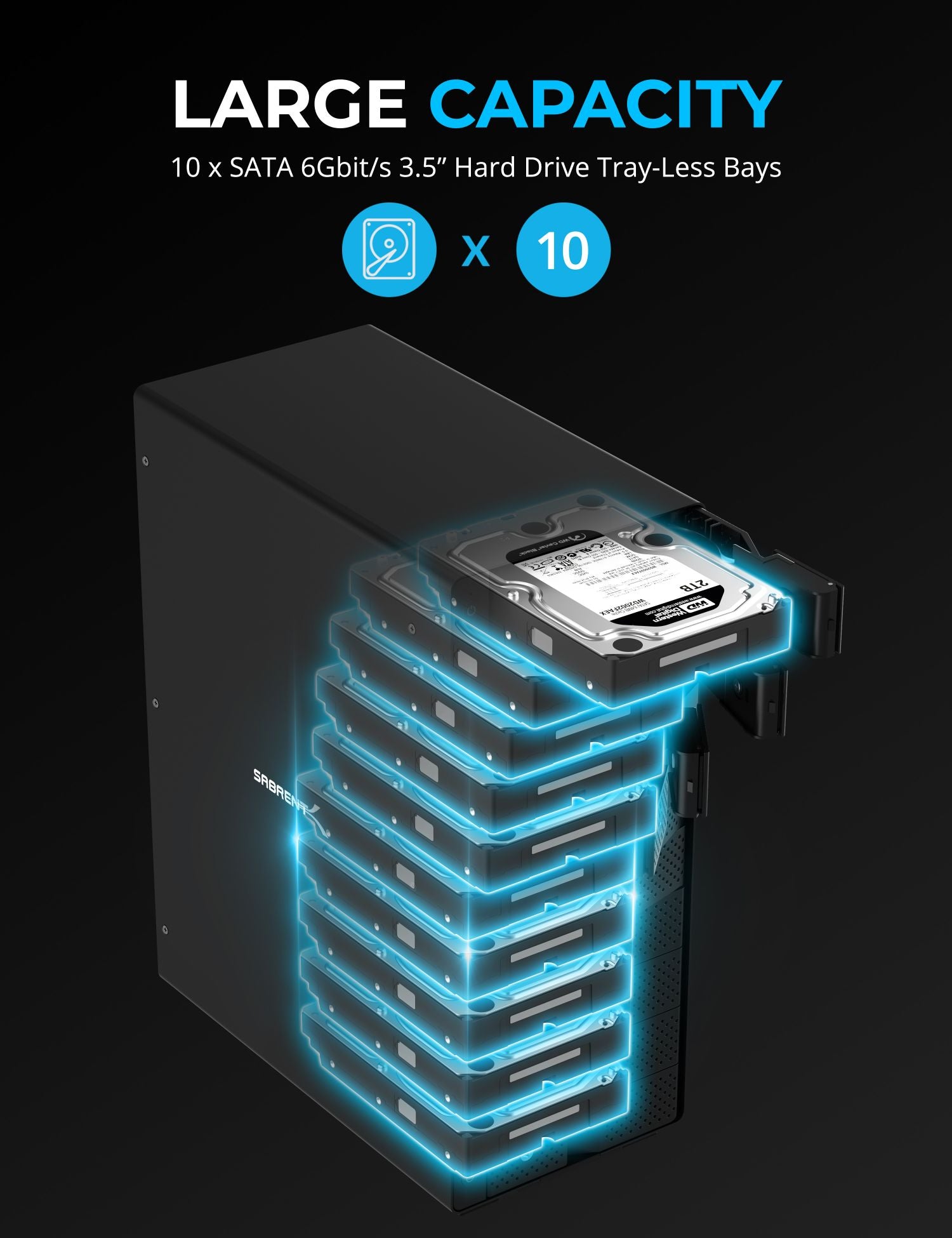 USB 3.2 3.5" SATA Hard Drive Tray-less Docking Station