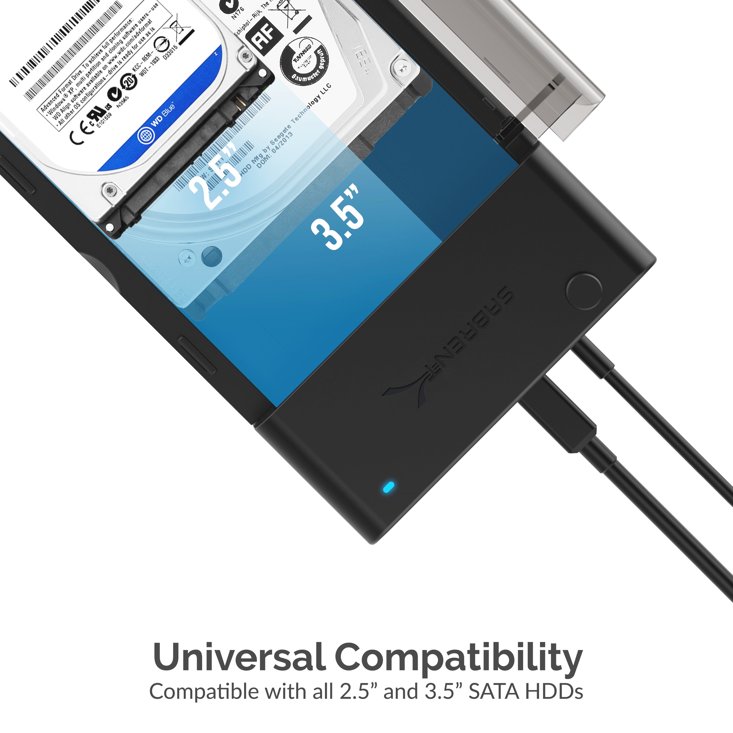 USB 3.0 to SATA External Hard Drive Docking Station