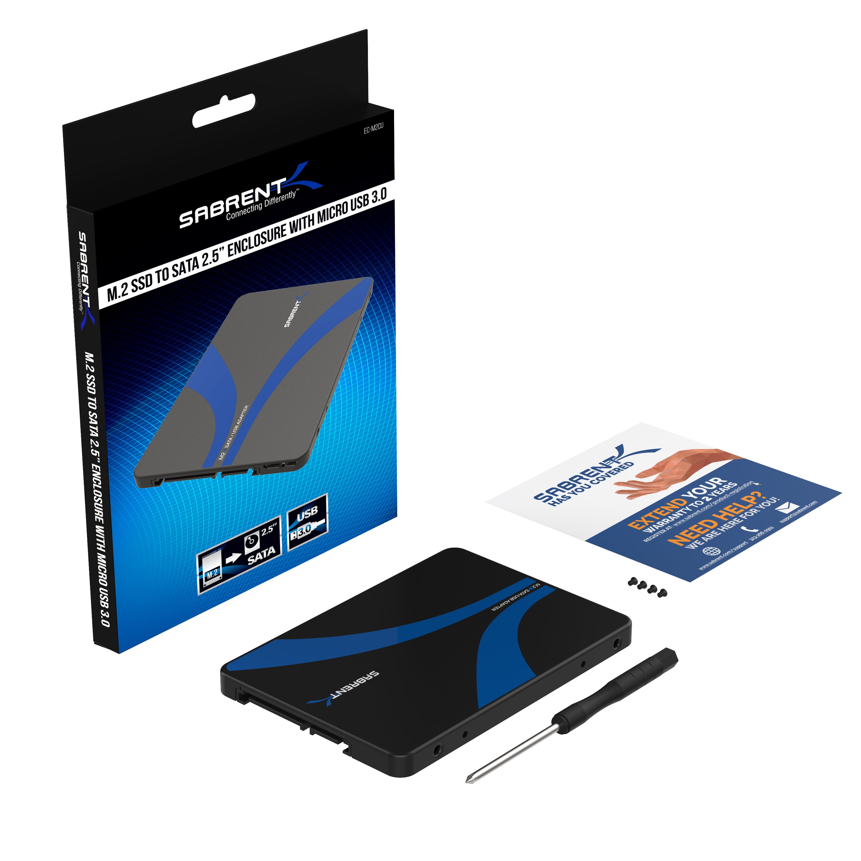 M.2 SSD to 2.5in SATA III Adapter - M.2 Solid State Drive Converter with  Protective Housing