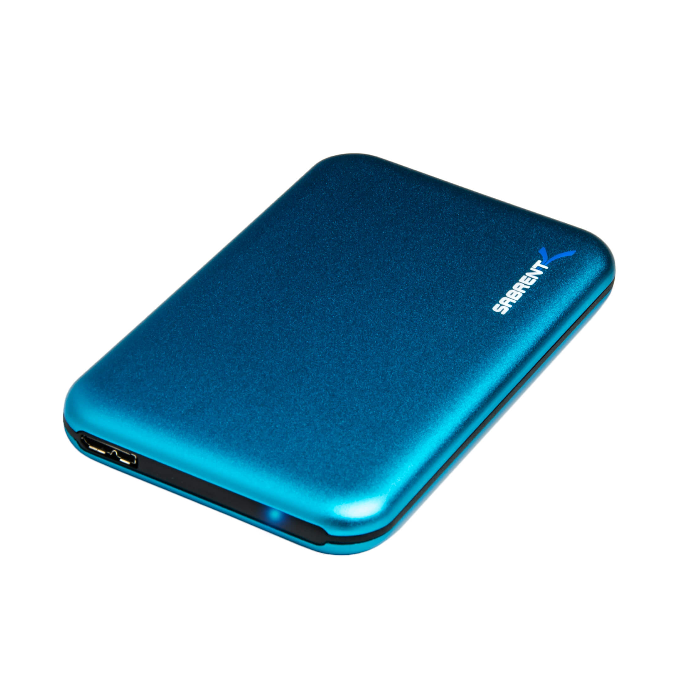 Ultra Slim USB 3.0 To 2.5-Inch Sata Aluminum Screwless Hard Drive Enclosure | Blue