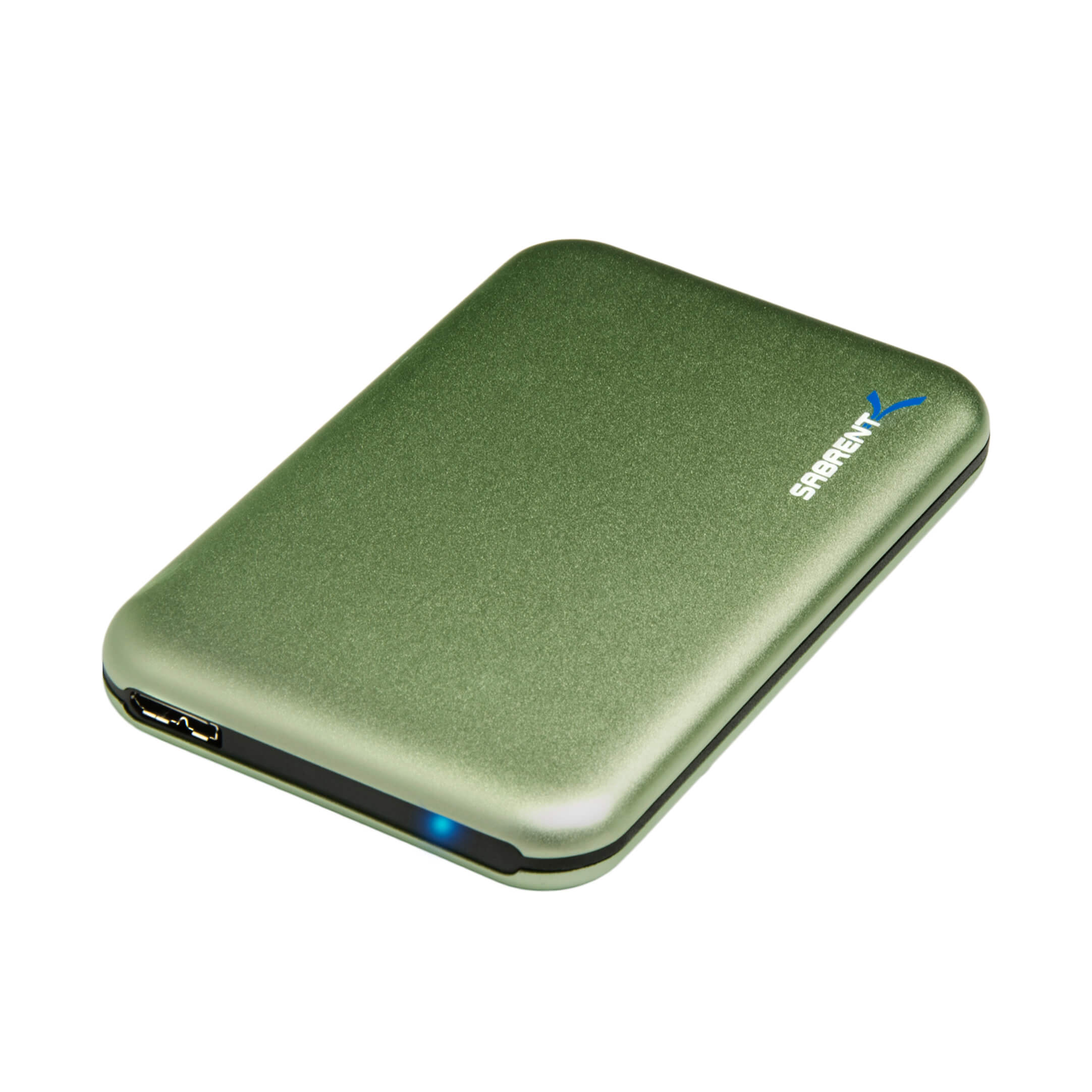 Ultra Slim USB 3.0 To 2.5-Inch Sata Aluminum Screwless Hard Drive Enclosure | Green