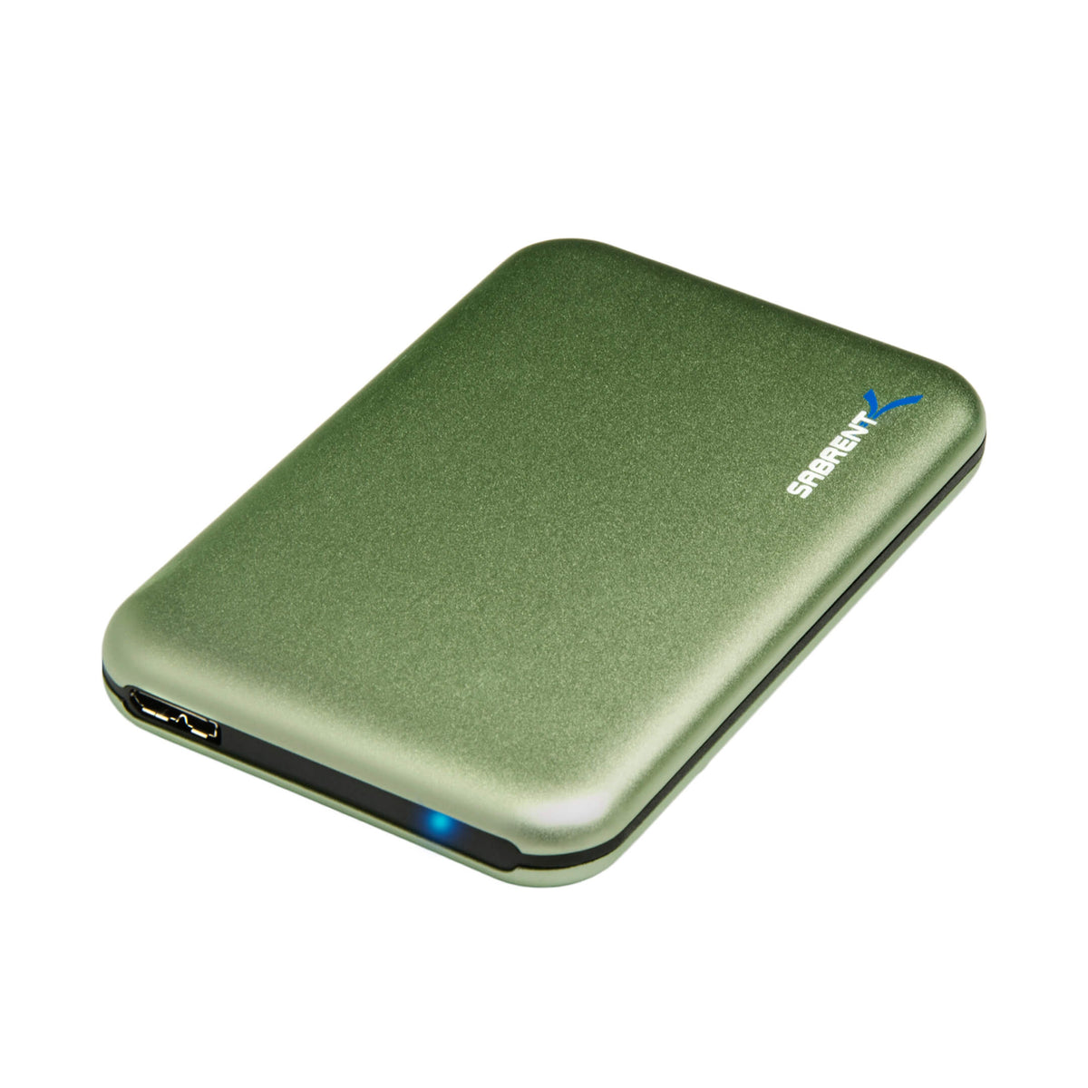 Ultra Slim USB 3.0 To 2.5-Inch Sata Aluminum Screwless Hard Drive Enclosure | Green