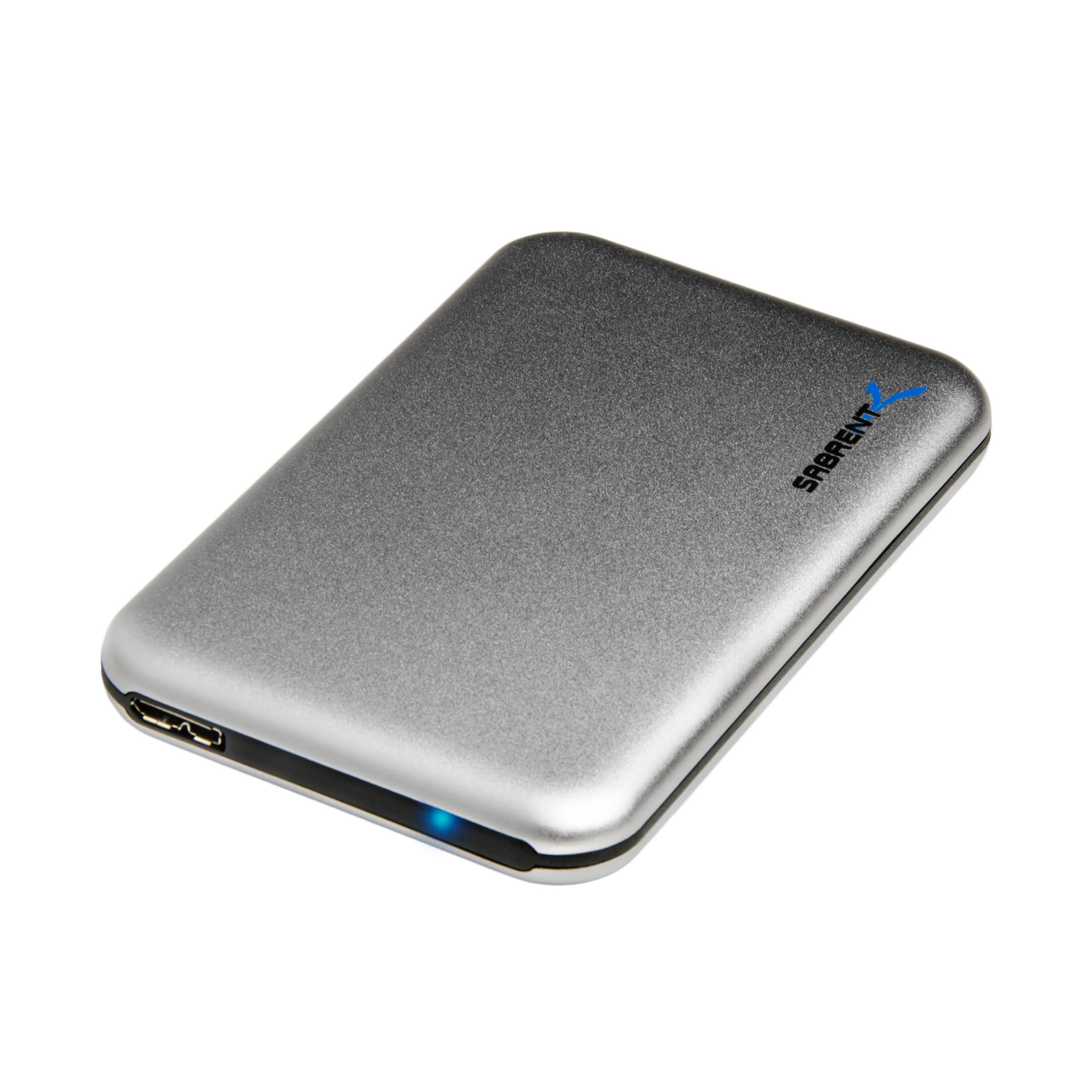 Ultra Slim USB 3.0 To 2.5-Inch Sata Aluminum Screwless Hard Drive Enclosure | Silver