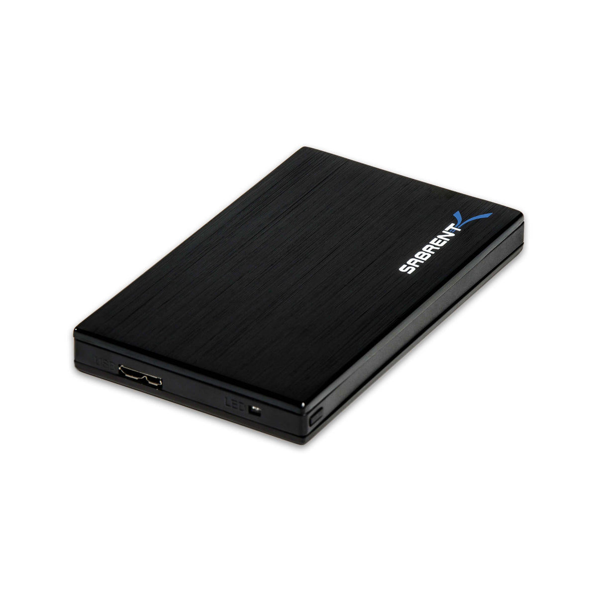 Ultra Slim 2.5-Inch SATA to USB 3.0 External Aluminum Screwless Hard Drive Enclosure | Black