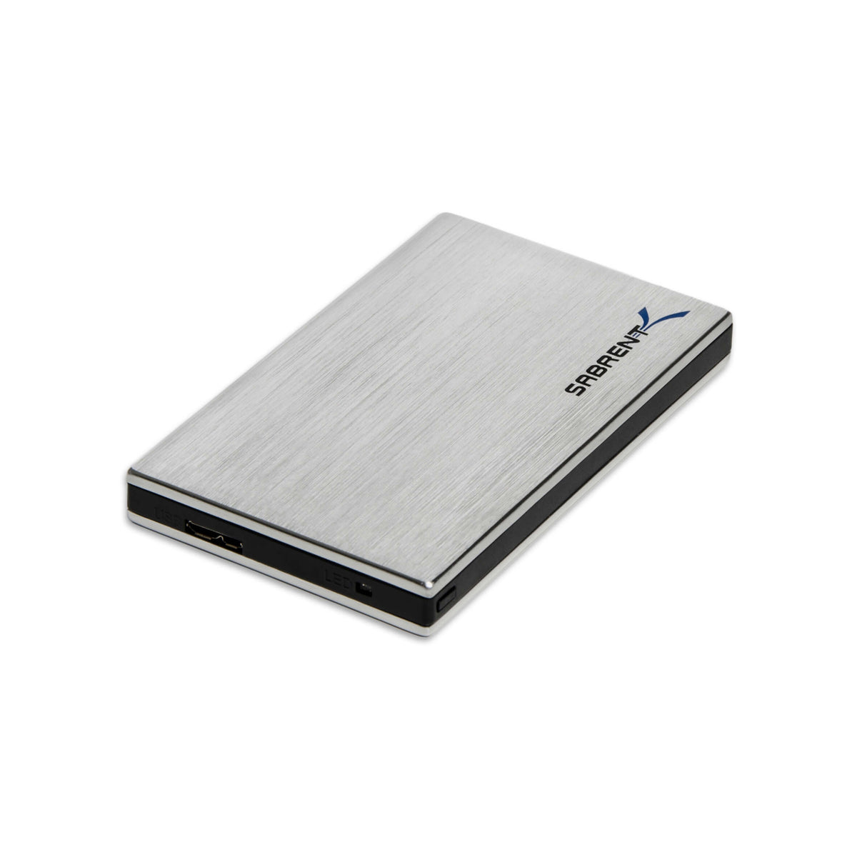 Ultra Slim 2.5-Inch SATA to USB 3.0 External Aluminum Screwless Hard Drive Enclosure | Silver