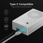 Tool-Free USB Type-C Dual Docking Station for PCIe NVMe M.2 SSDs