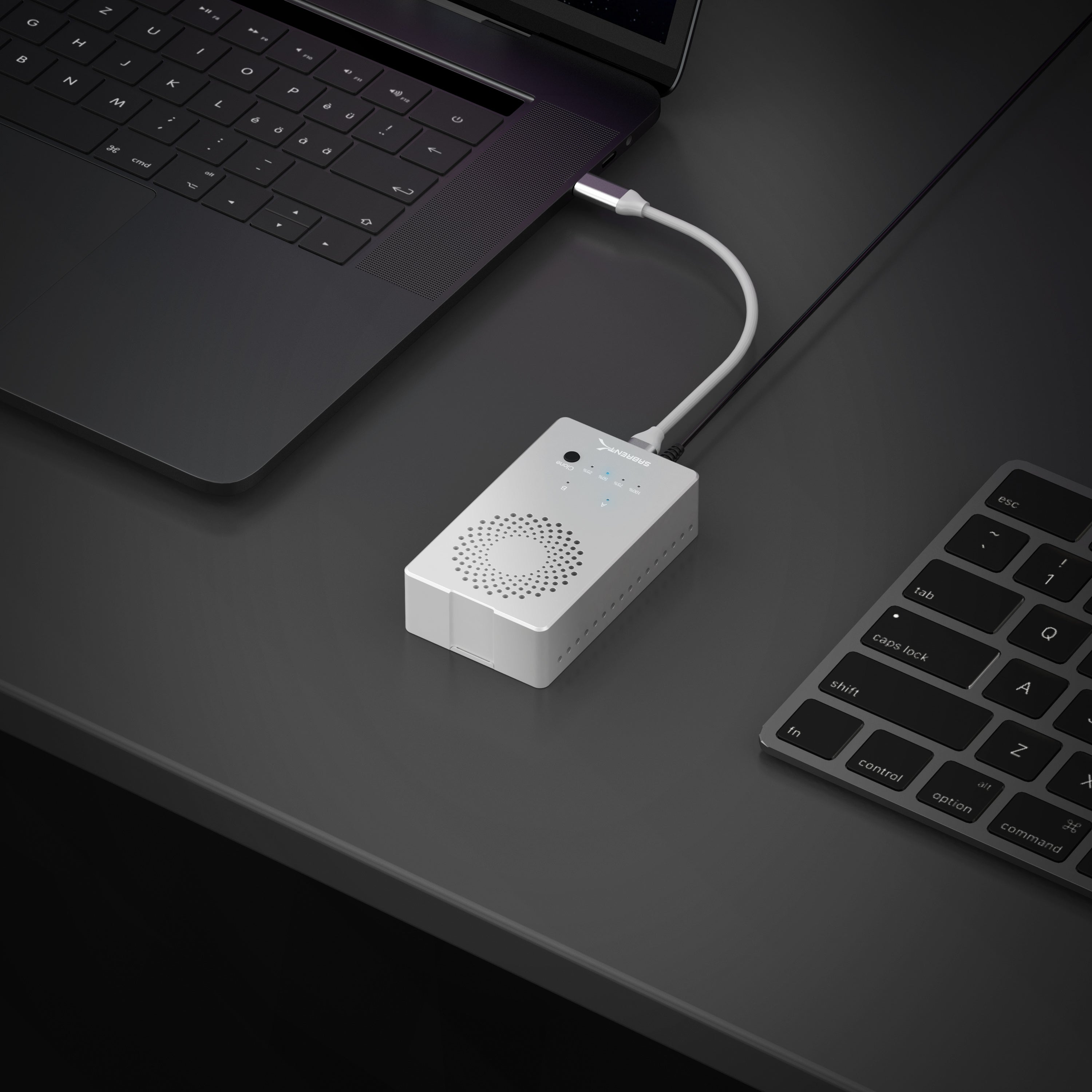 Tool-Free USB Type-C Dual Docking Station for PCIe NVMe M.2 SSDs