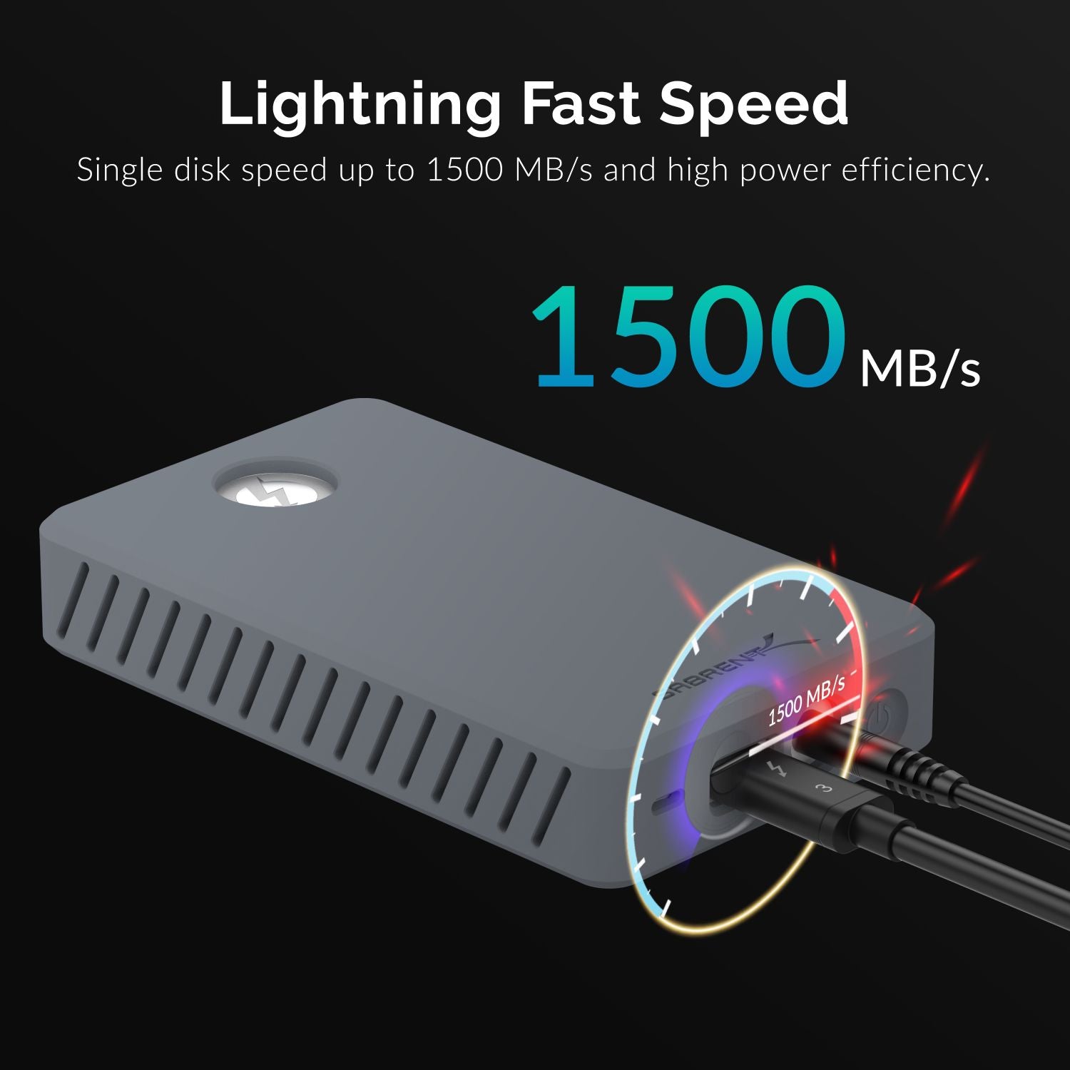 Thunderbolt 3 To Dual NVMe M.2 SSD Tool-Free Enclosure