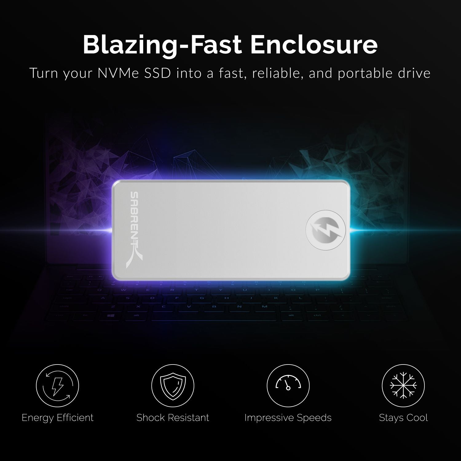 Thunderbolt 3 to M.2 NVMe SSD Tool-Free Enclosure