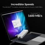 Thunderbolt 3 to M.2 NVMe SSD Tool-Free Enclosure