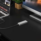 Sabrent USB 3.2 Tool-Free Enclosure for NVMe PCIe M Key M.2 SSD  [SILVER] (EC-TFNE)