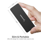 Sabrent USB 3.2 Tool-Free Enclosure for NVMe OCIe M Key M.2 SSD  [BLACK] (EC-TFNB)