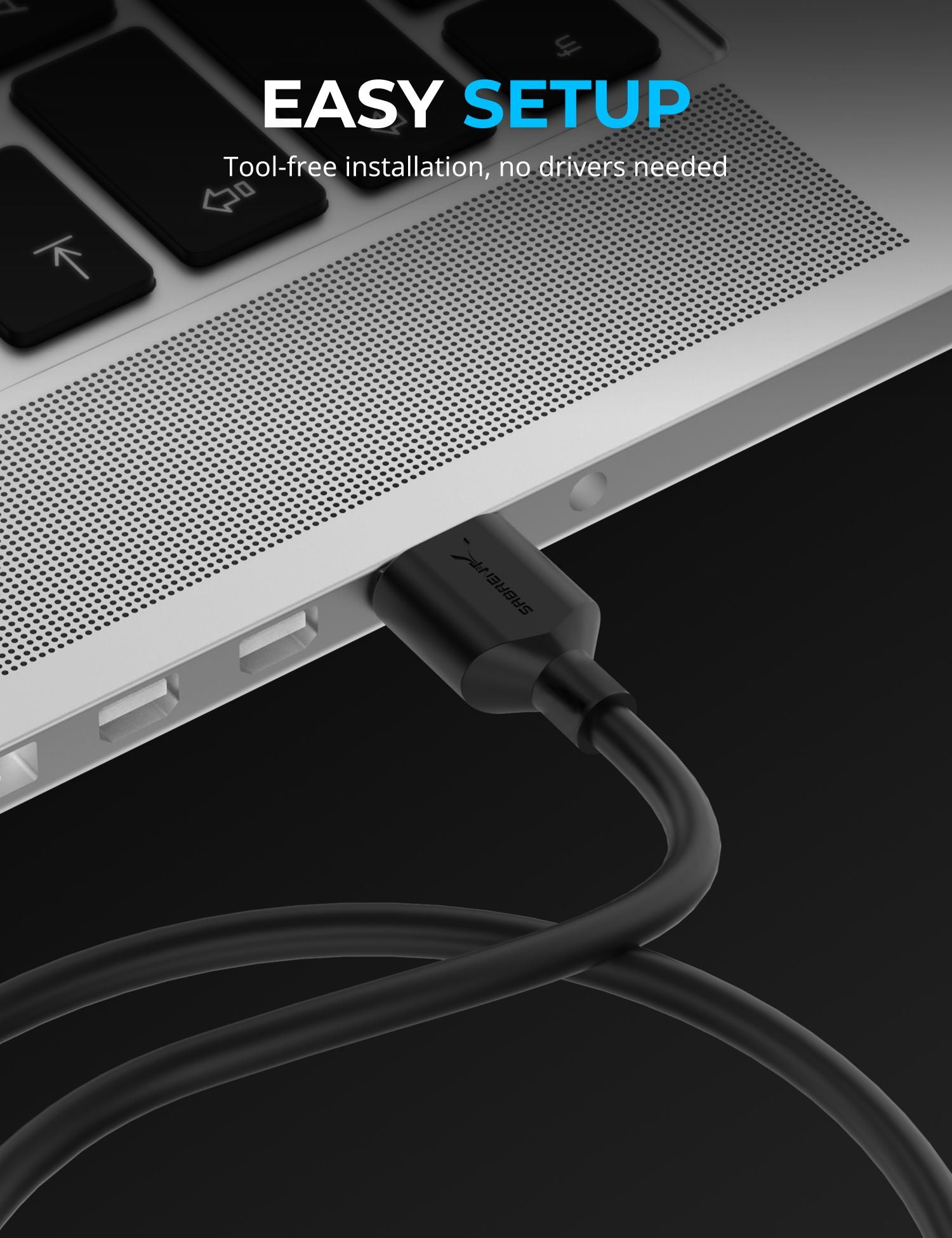 10Gbps USB 3.2 Type-A to SATA/U.2 SSD Adapter Cable