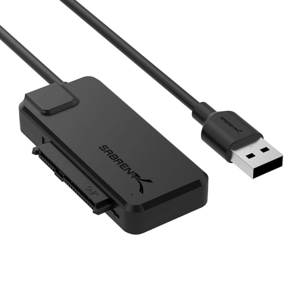 10Gbps USB 3.2 Type-A to SATA/U.2 SSD Adapter Cable - Sabrent