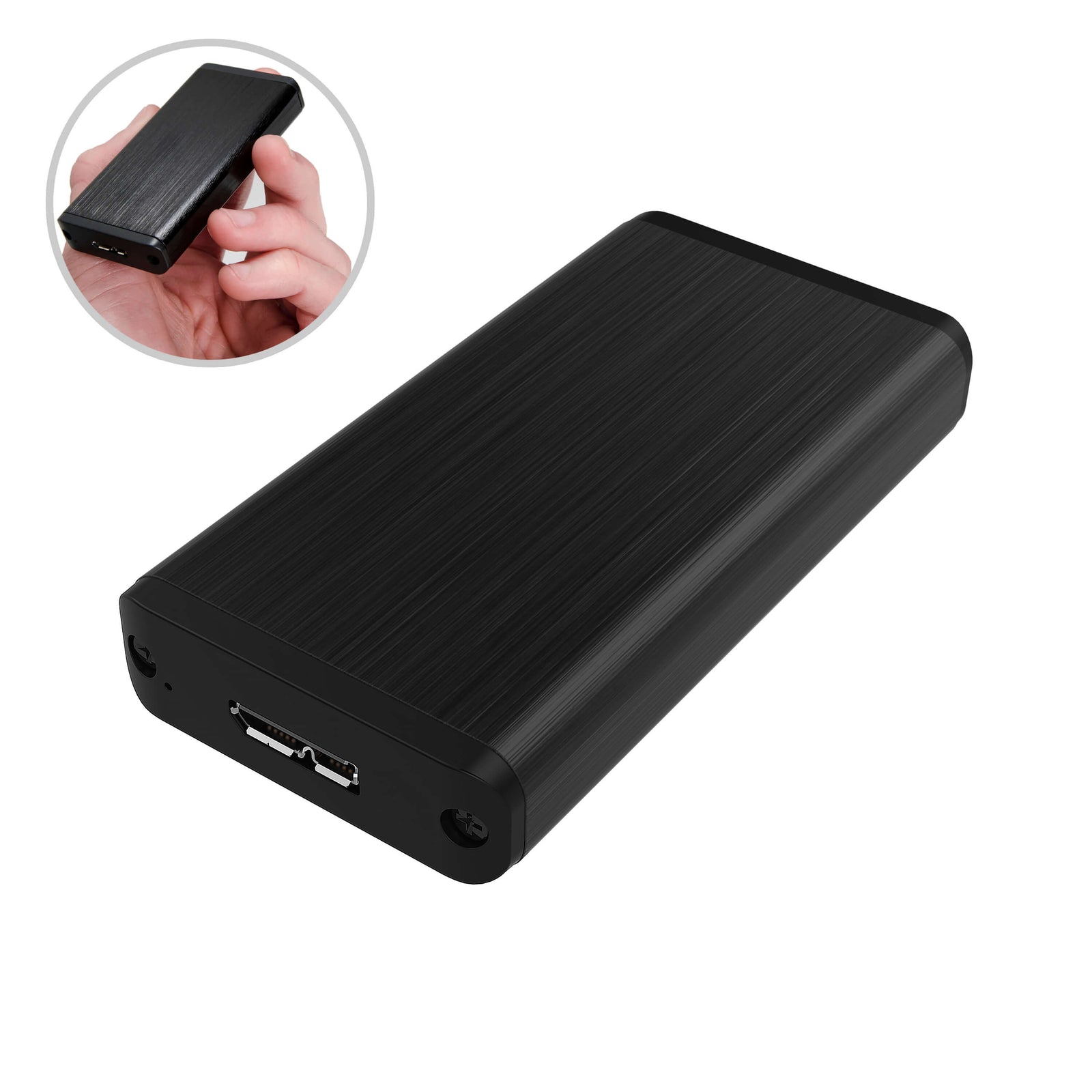 Sabrent USB 5Gbps mSATA SSD Enclosure | Black