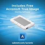 USB 3.0 to SSD / 2.5-Inch SATA External Shockproof Aluminum Hard Drive Enclosure [Support UASP SATA III] White / Silver